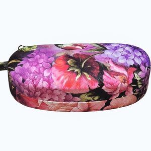 Genesis Floral Print Hard Eye Glass Case w/Strap